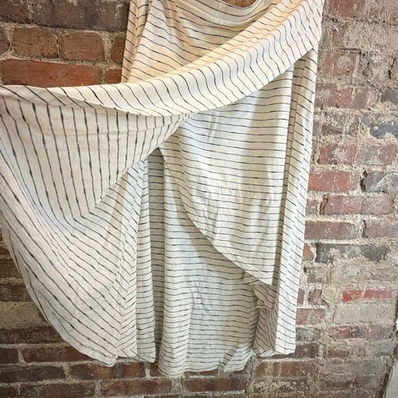CATO • White Stripe Faux Wrap Maxi Skirt • Ladies Plus Size 18/20W - Picture 10 of 12